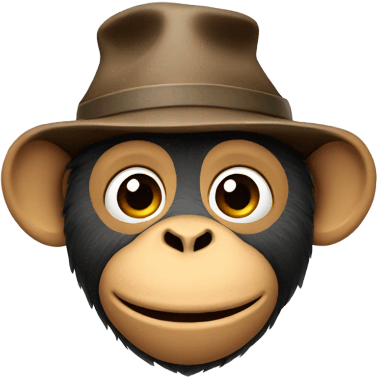 Monkey wearing a hat emoji