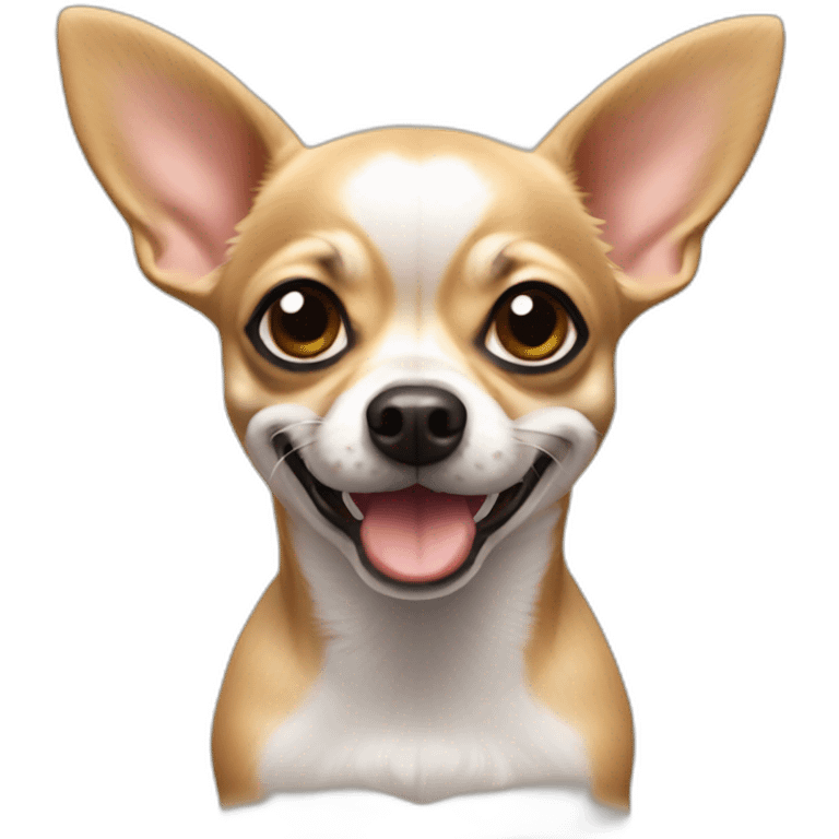 Perro Chihuahua feliz emoji