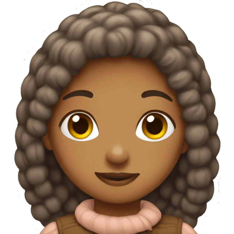 Cozy brown girly emojis emoji