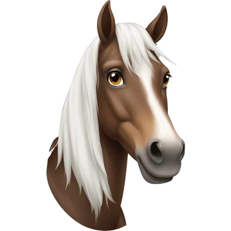 Horse with white star emoji