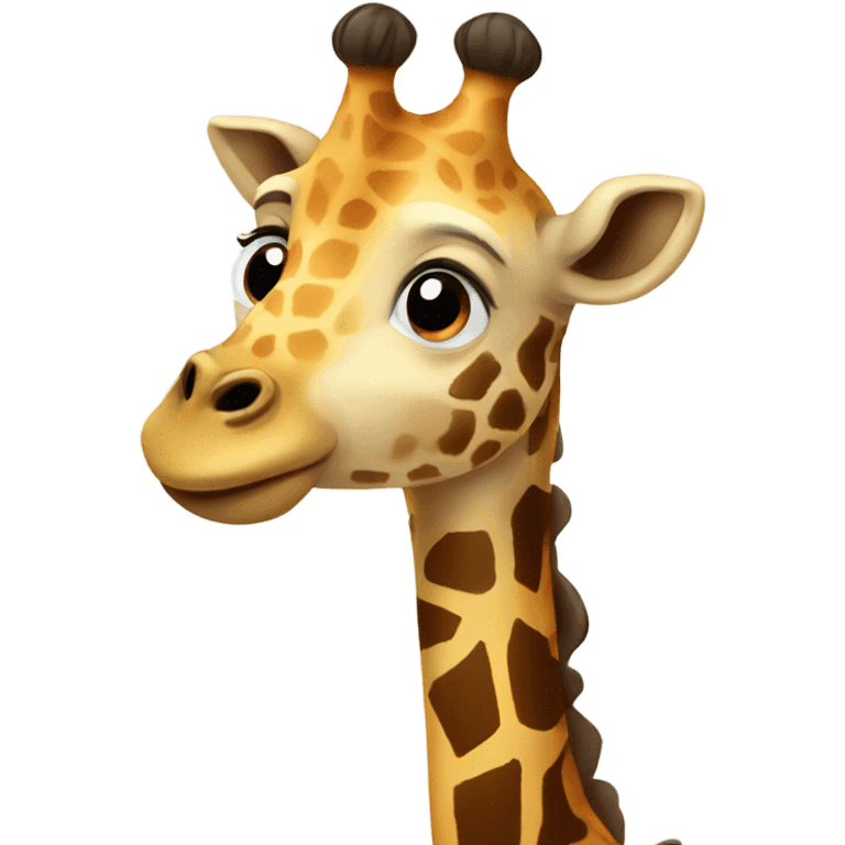 Loving giraffe  emoji