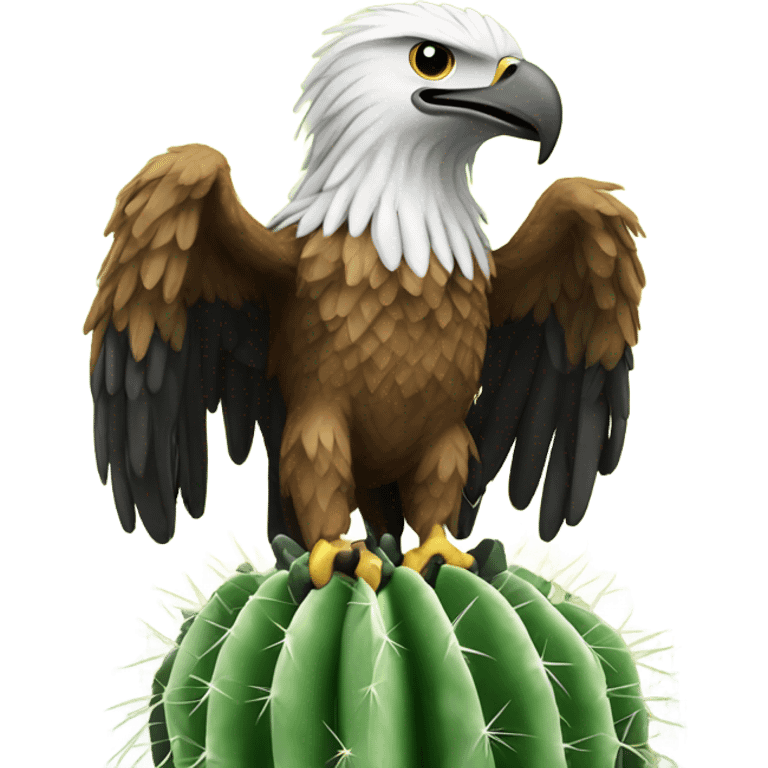 Mexico eagle on cactus emoji