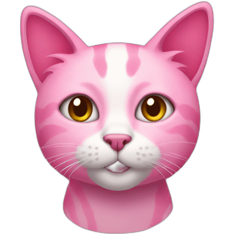 Pink cat  emoji