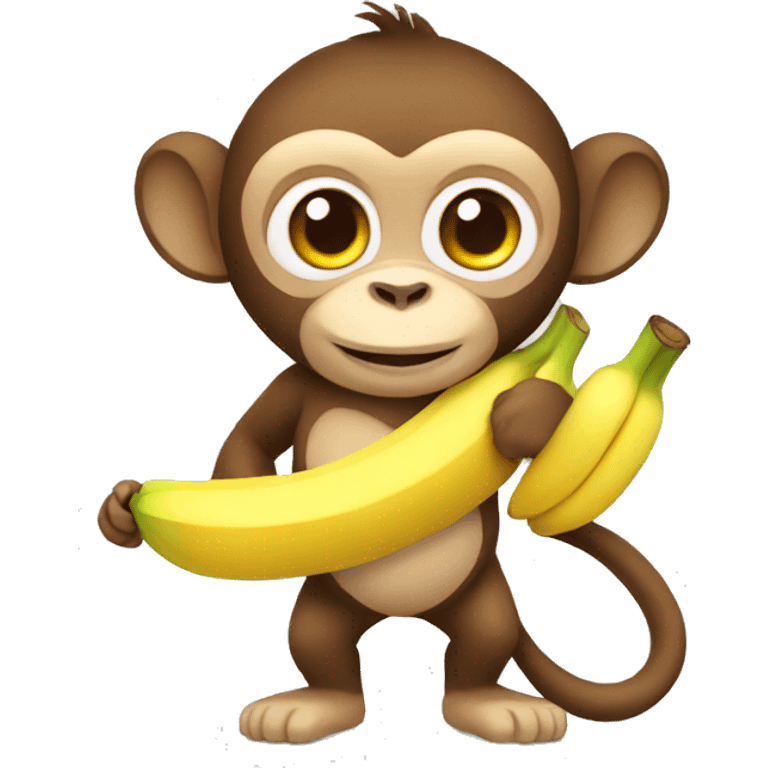 a monkey wearing a banana costume emoji