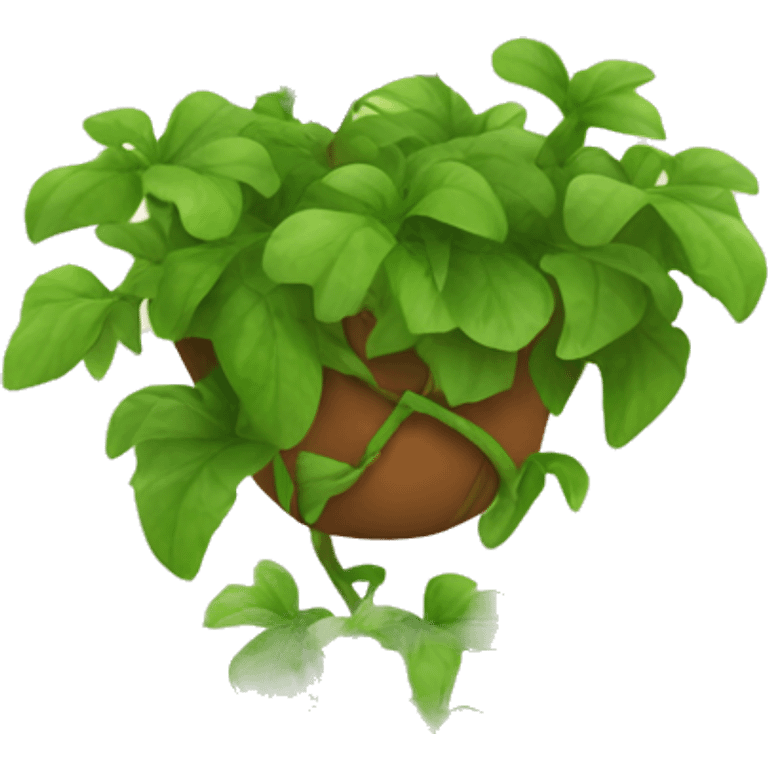 Hanging vine plant  emoji