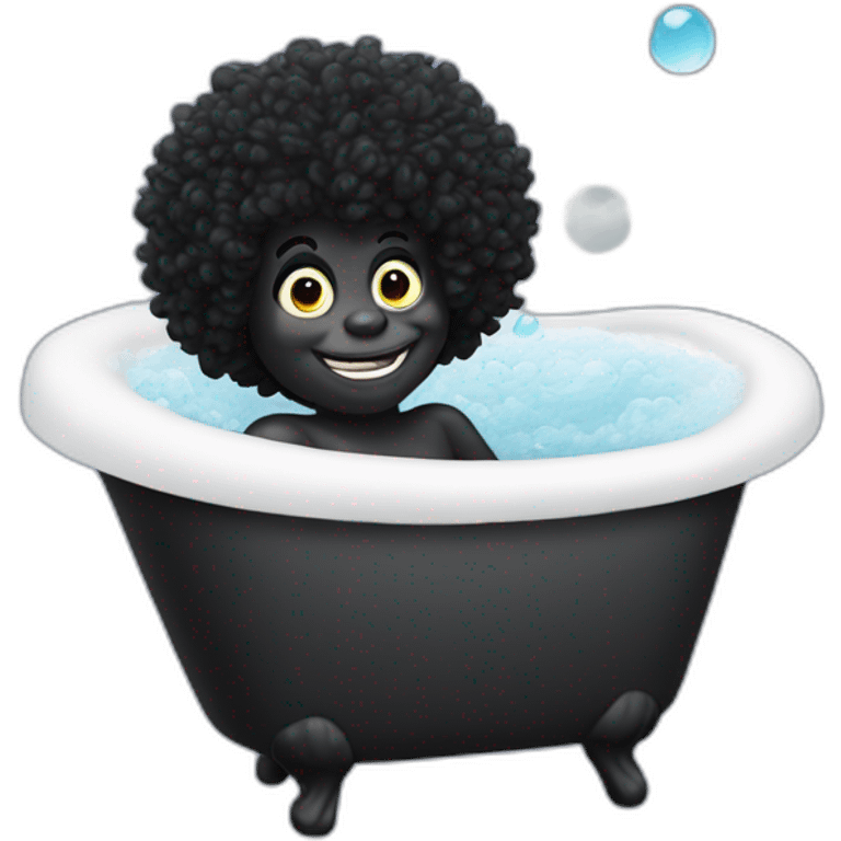 Gollywog bubblebath emoji