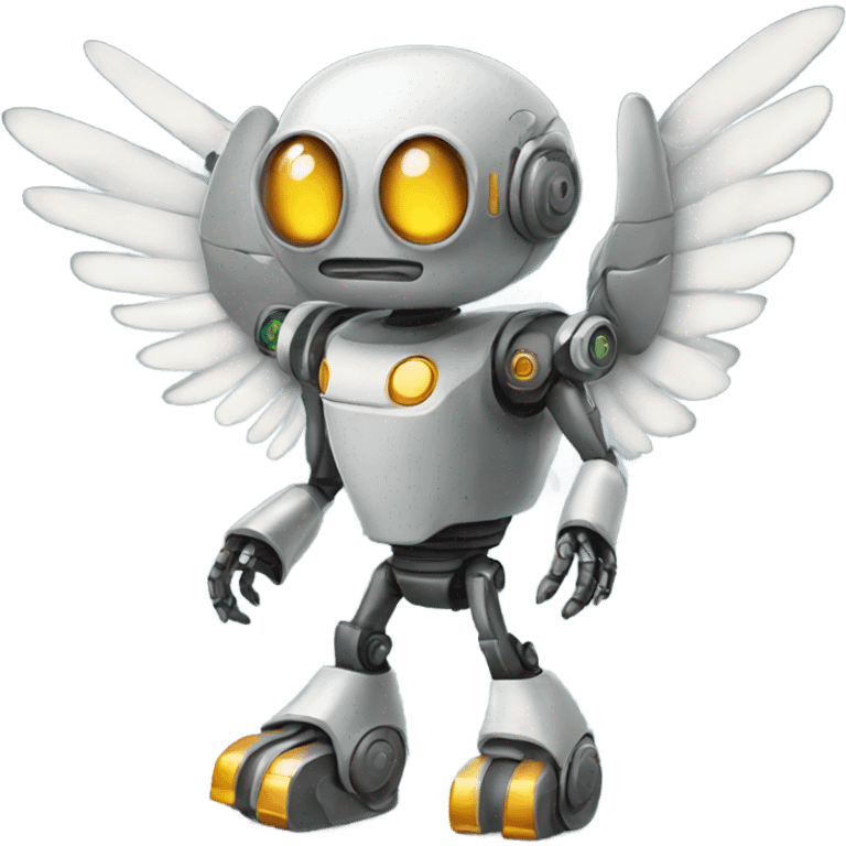 winged robot emoji