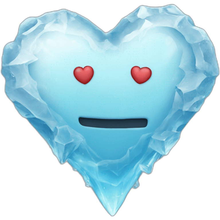 Heart ice emoji