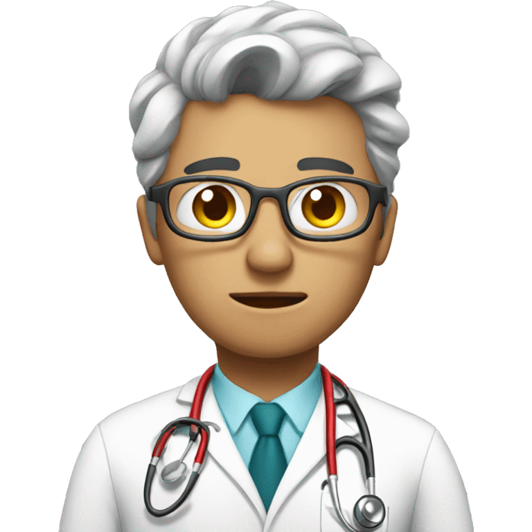 Doctor thinking emoji