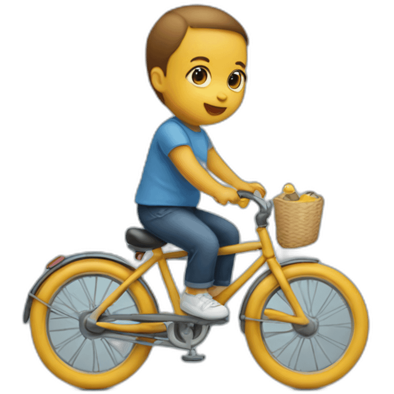 baby on bicycle emoji