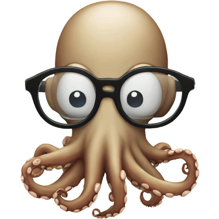 Octopus with glasses fishing  emoji