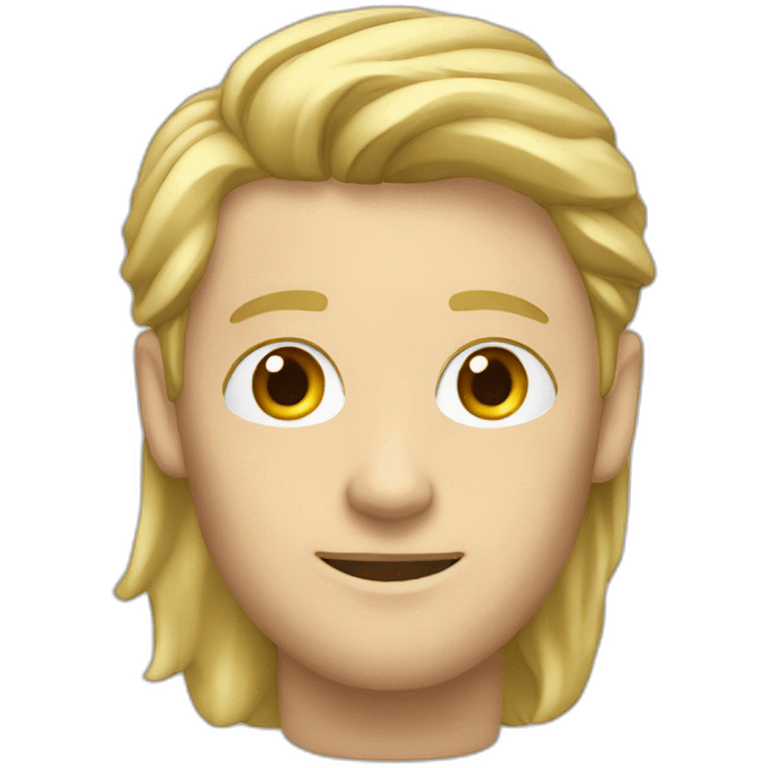 man data nerd alpinist with blond hair emoji