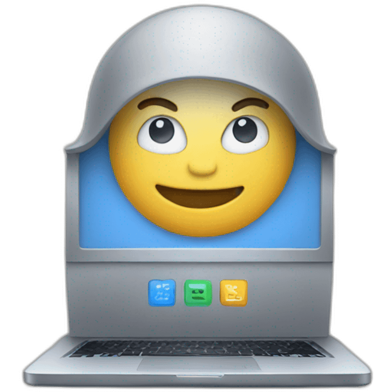 coding on laptop emoji