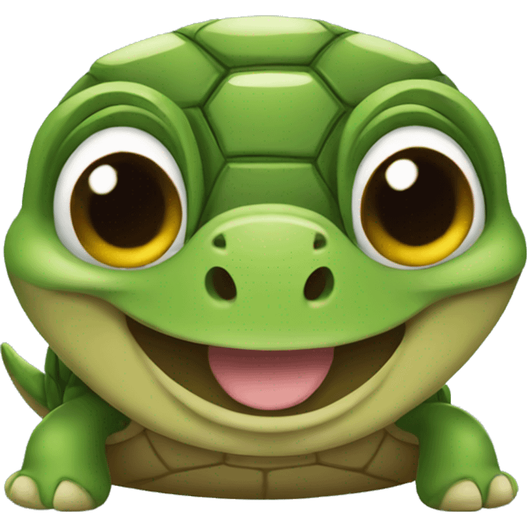 Turtle smiling emoji