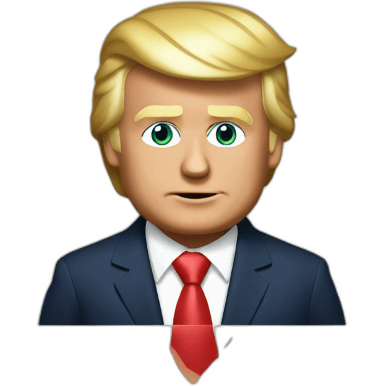 Donald Trump and Emmanuel Macron emoji