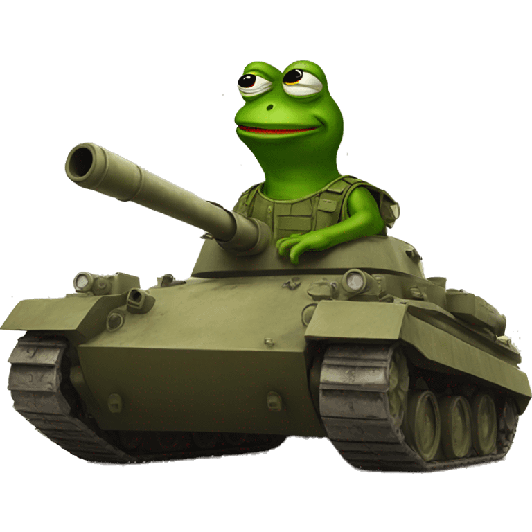 pepe on a tank emoji