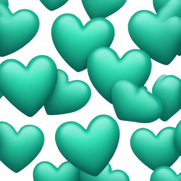 Teal green heart emoji