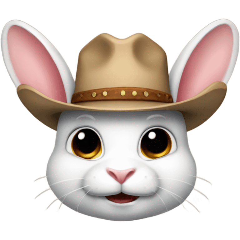 Cowboy rabbit emoji