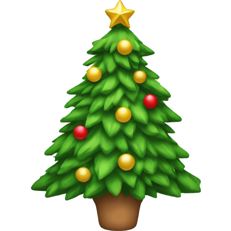 Chrismas tree with bow emoji