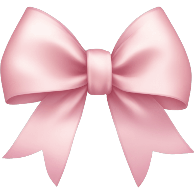 light pink ribbon bow emoji