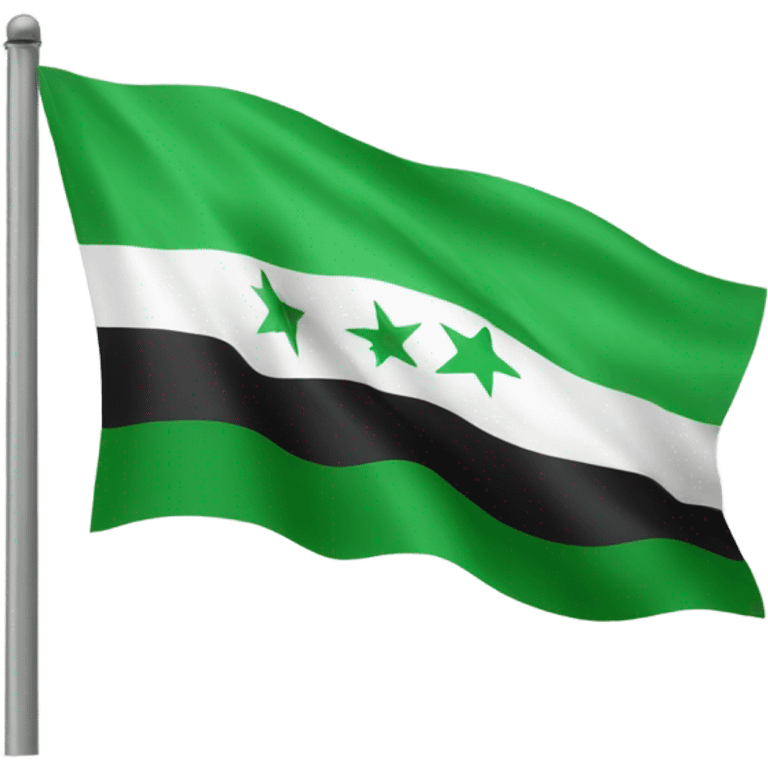 Green syrian flag emoji