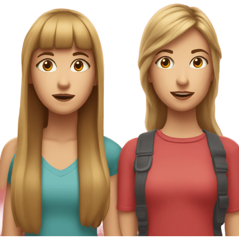 A girl with brohair bangs her head against a red wall A girl with brown blonde hair bangs her head against a red wall emoji