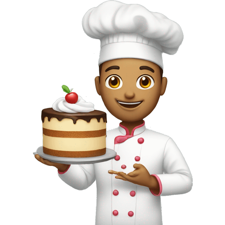 flirting cake chef emoji