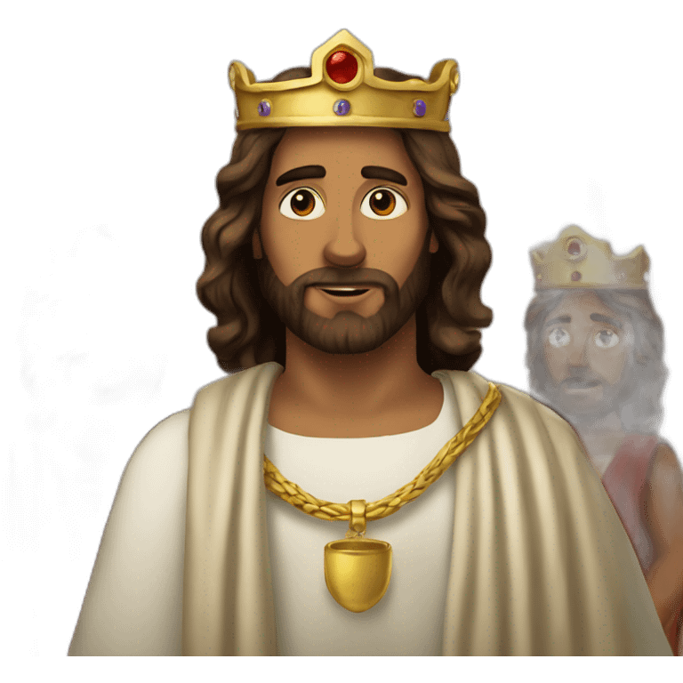 Jesus before King Herod emoji