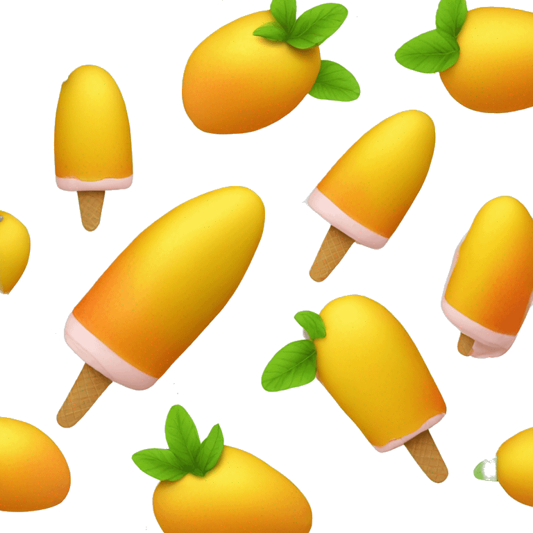 Mango icecream emoji