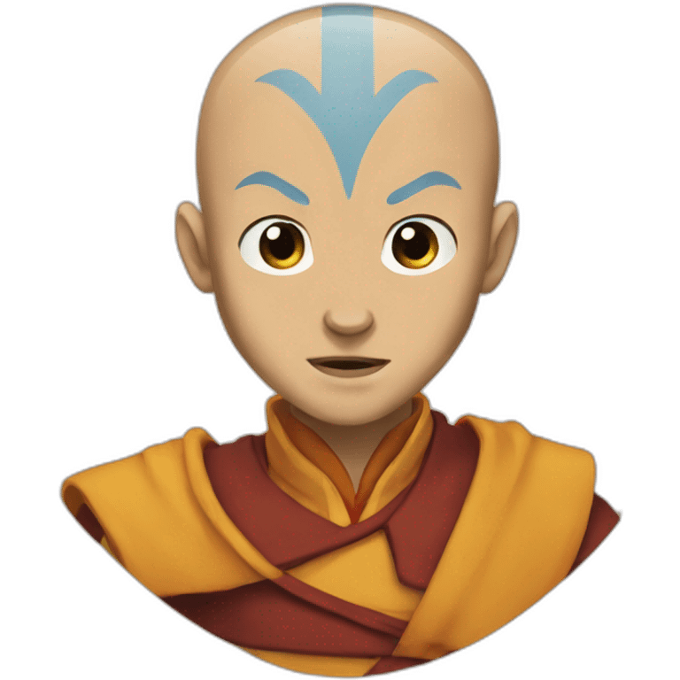 Crazy Avatar Aang emoji