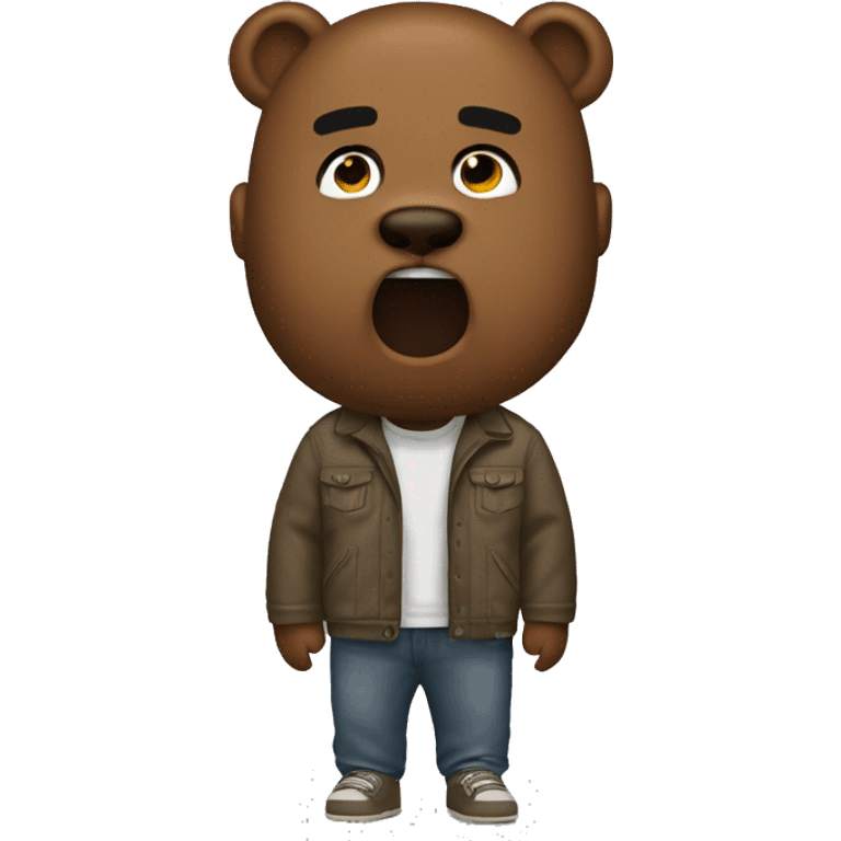 kanye west bear emoji