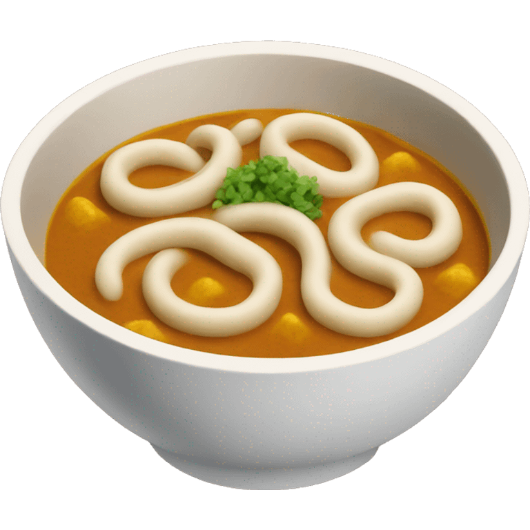 a bowl of curry udon emoji