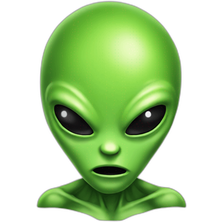 green alien schocked emoji