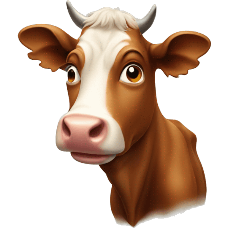 brown cow emoji