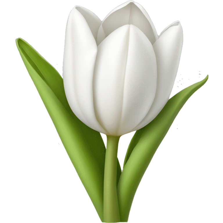 white tulip bouquet  emoji