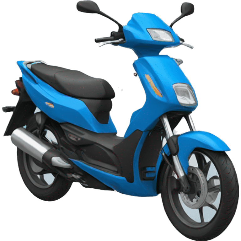 delivery moto color blue emoji