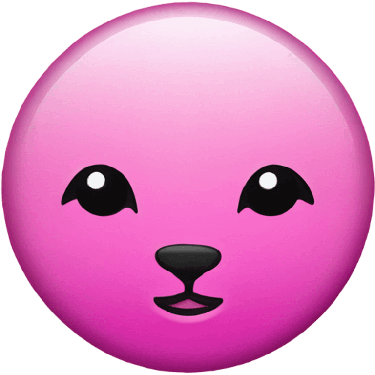 Pink ombre seal with glitter emoji