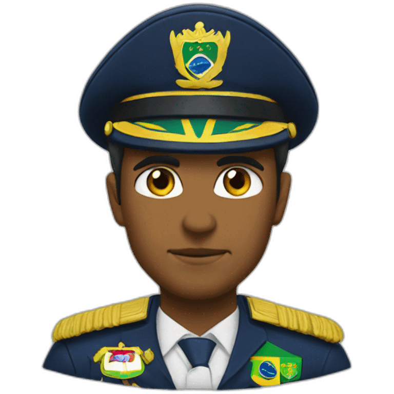 Captain Brazil face emoji