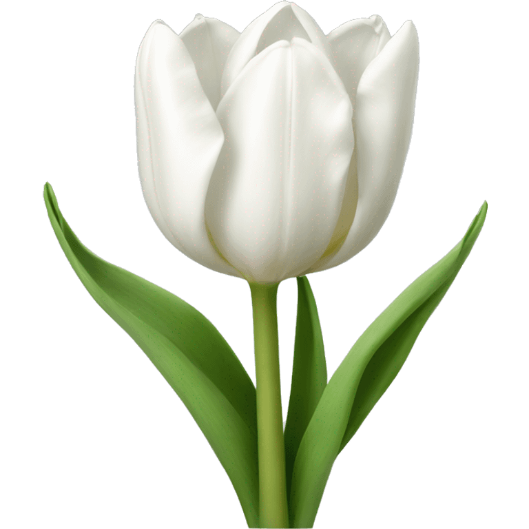 White tulips emoji