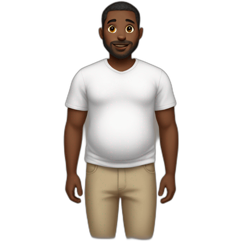 a pregnant furry black man emoji