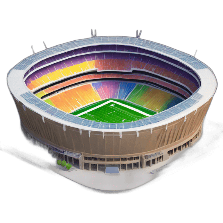 Stadium raimbow emoji