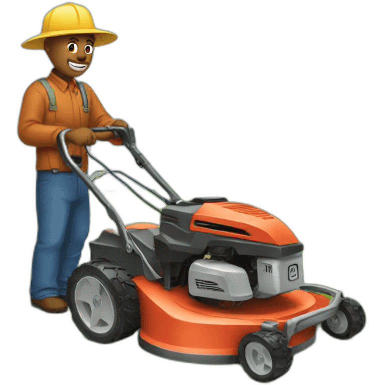 the mower emoji