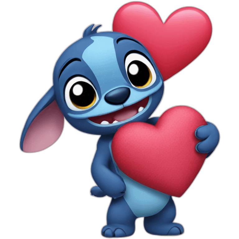 stitch in love emoji