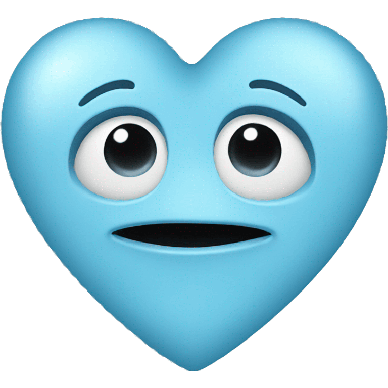 Baby blue heart emoji