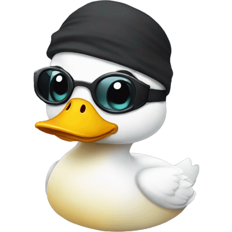 duckling wearing an eyepatch and a hook emoji