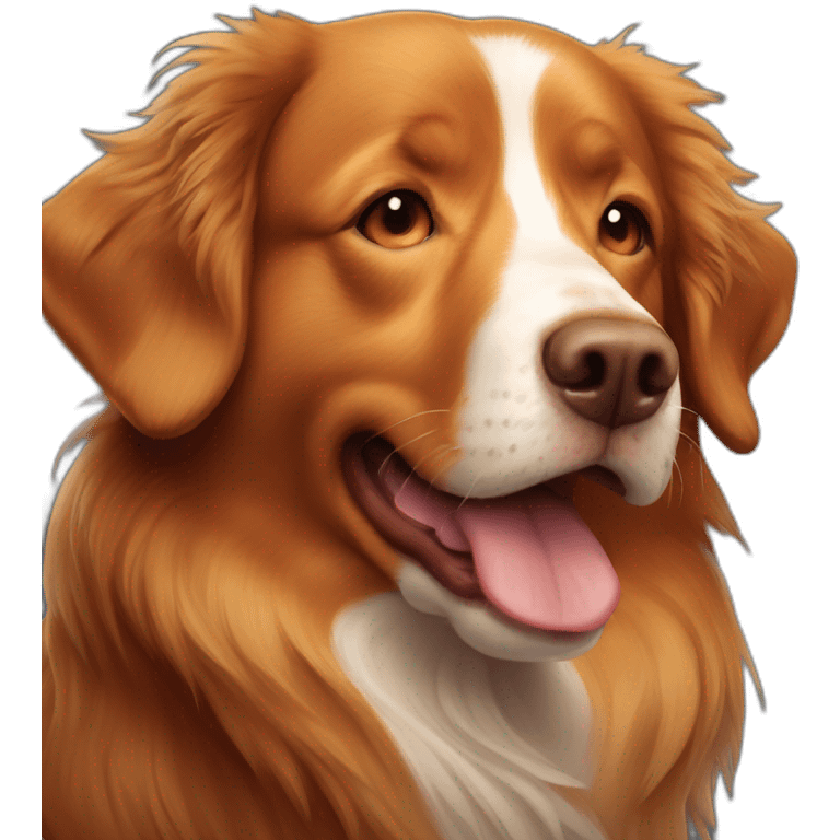 sad nova scotia duck tolling retriever crying emoji