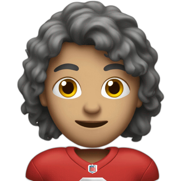 A football fan emoji