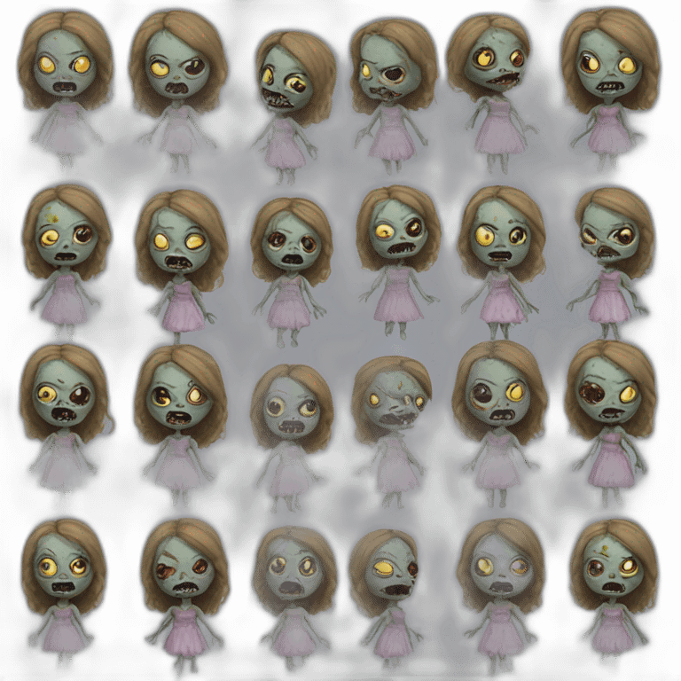 Zombie Anabelle doll emoji