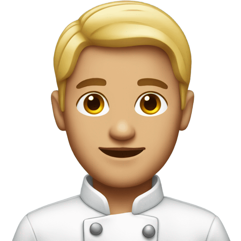 male chef with stylish earrings emoji