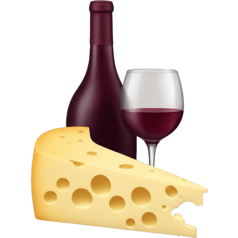 cheese and wine emoji